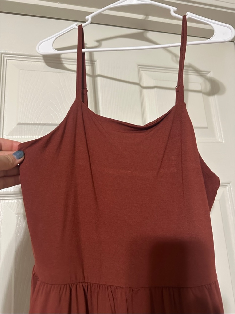 Old Navy Rust-Brown Strappy Wide-Leg Jumpsuit - Picture 2 of 5